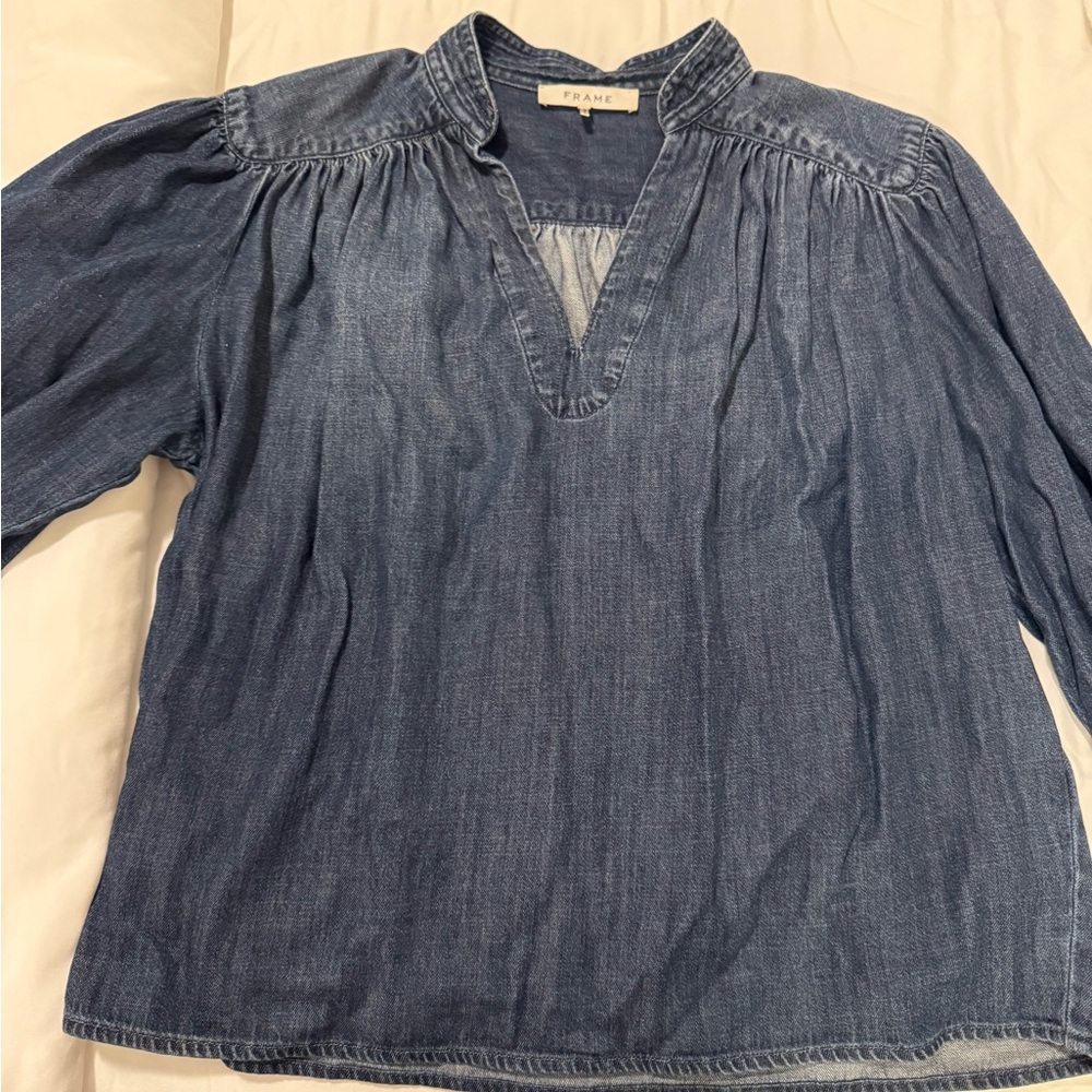 Frame Denim Women's Indigo Blouse